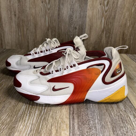 Nike Zoom 2K Red Light Orewood Mens Size 8.5 Red White AO0269-103 Sneaker Shoes - Picture 5 of 11